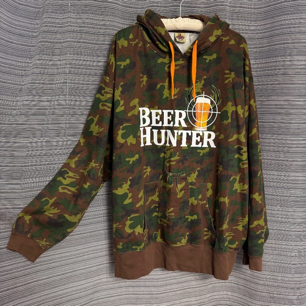 Men’s Brew City Camo Long Sleeve Sweatshirt Size XXL
